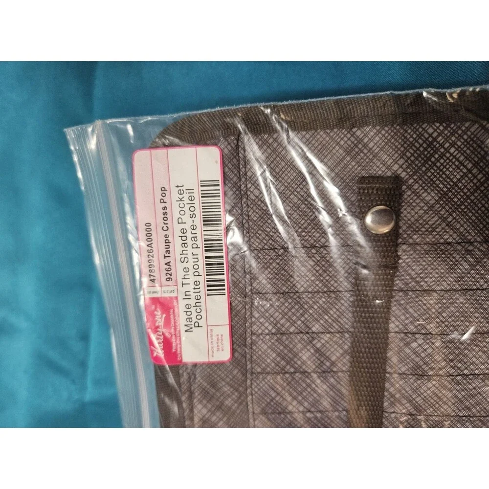 Thirty One Made In The Shade Pocket In Taupe Cross Pop Car Visor Pocket NIP